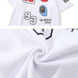 Bathing Ape T Shirt Summer Numeric Alphabet Print Short Sleeve T-Shirt