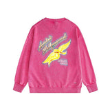 Amiri washed sweatshirt star point wings printing washed and distressed