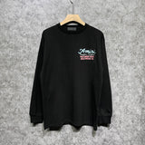Amiri long sleeve shirts wine glass letterprinting