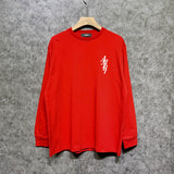 Amiri long sleeve shirts vertical small overlapping letterprinting