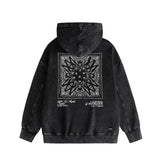 Amiri washed hoodie simple standard square scarf distressed printing