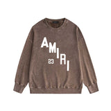 Amiri washed sweatshirt ladder text print washed old