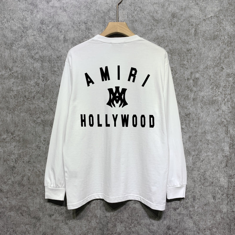 Amiri long sleeve shirts hollywood spider printing