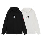 C.e hoodie fall and winter c.e casual design pullover hooded sweatshirt