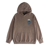 Amiri washed hoodie patchwork colorful snake washed distressed printing