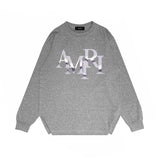 Amiri long sleeve shirts metallic glossy letterprinting