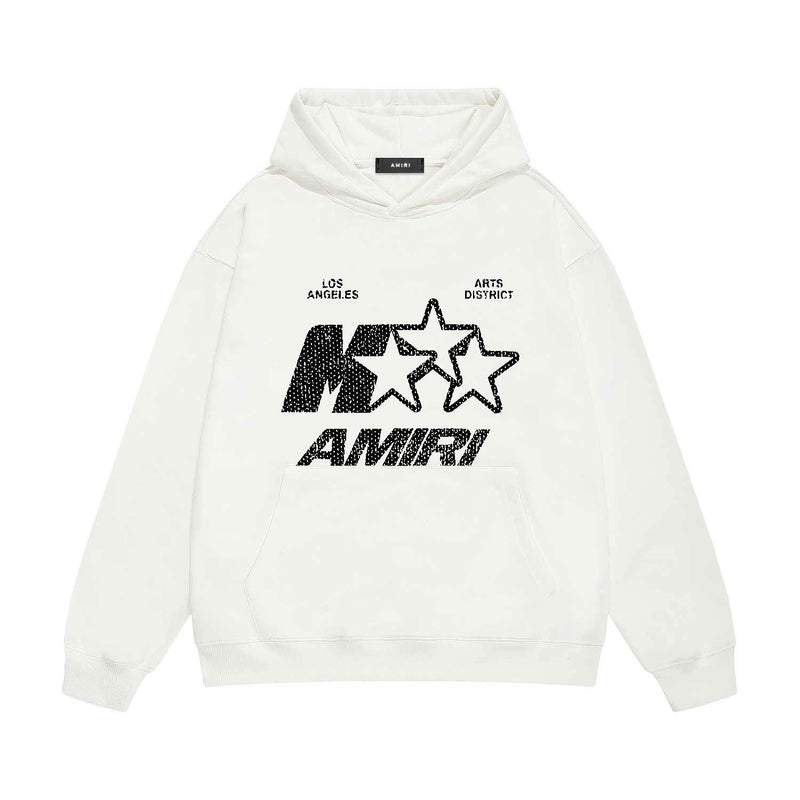 Amiri hoodie spotted five-pointed star print