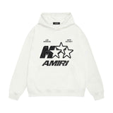 Amiri hoodie spotted five-pointed star print