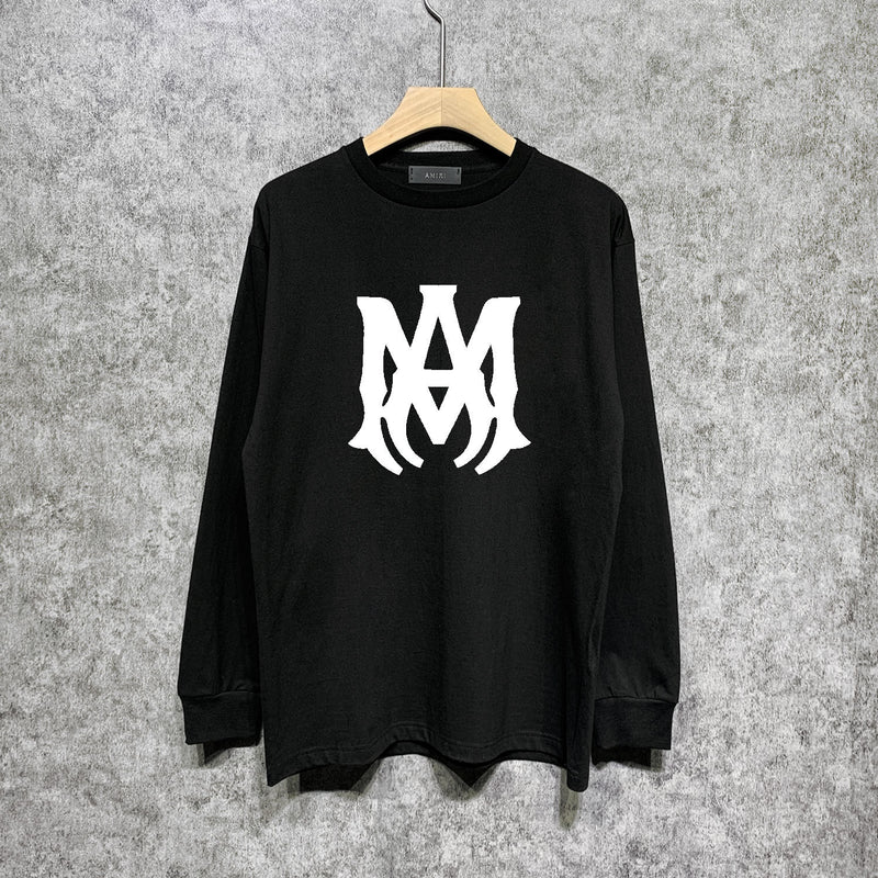 Amiri long sleeve shirts large simple logo printing