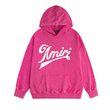 Amiri washed hoodie elegant letter washed distressed printing