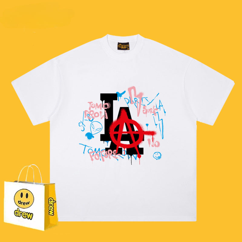 Drew T Shirts High Street Loose Men's Short Sleeve