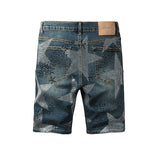 purple brand denim shorts