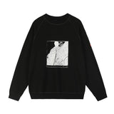 C.e sweatshirt fall and winter c.e ink dot portrait pattern round neck pullover sweatshirt one piece wholesale