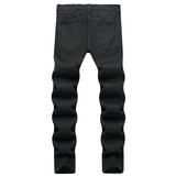 Mens Fashion Jeans pure black 5609#
