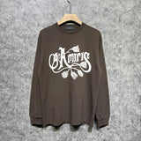 Amiri long sleeve shirts morning glory printing