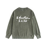 Amiri washed sweatshirt angel twin print washed old