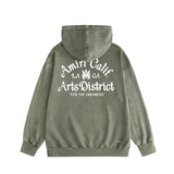 Amiri washed hoodie LA limited art word old print