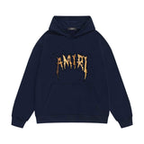 Amiri hoodie splash paint skeleton print