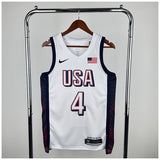 NBA Jerseys 24 Olympics, Team USA, White 4, Curry