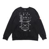 C.e. sweatshirt - autumn/winter c.e. geometric pattern letter crewneck pullover terry sweatshirt - wholesale