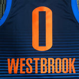 NBA Jerseys Thunder, Blue Stripe No. 0, Westbrook