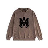 Amiri washed sweatshirt large label print washed old