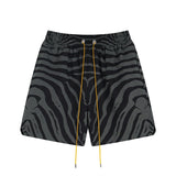 Rhude T Shirt Zebra Letter Embroidery Casual Short Sleeve Shirt, Shorts