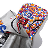 Bathing Ape Hoodie Shark Head Double Hood Camouflage Hooded Sweater Men's Autumn and Winter Cardigan Zipper Casual Couple Jacket