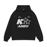 Amiri hoodie spotted five-pointed star print