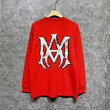 Amiri long sleeve shirts mottled spider printing