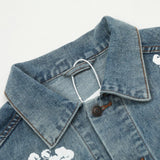 Denim Tears jacket denim jacket men and women, old denim jacket