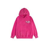 Amiri washed hoodie colorful overlapping letter printing