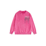 Amiri washed sweatshirt colorful ink splash paint mother printing