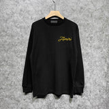 Amiri long sleeve shirts yellow letter pegasus printing
