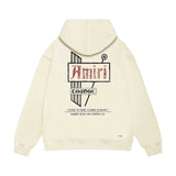 Amiri hoodie letter sign printing