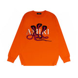 Amiri long sleeve shirts new font cobra printing