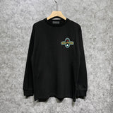 Amiri long sleeve shirts gray wolf cross print