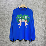 Amiri long sleeve shirts angel twin print