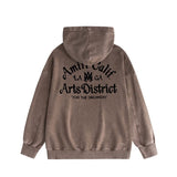 Amiri washed hoodie LA limited art word old print