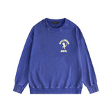 Amiri washed sweatshirt dice man printing washed and distressed