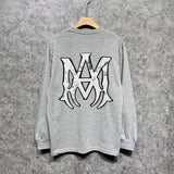 Amiri long sleeve shirts mottled spider printing