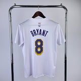 NBA Jerseys Lakers, white size 8, quick-drying short sleeves