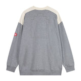 C.e sweatshirt autumn winter c.e casual style patchwork pattern round neck pullover sweatshirt