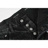 purple brand denim shorts