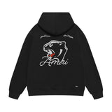 Amiri hoodie black panther print