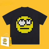 Drew T Shirts Short Sleeve T-shirt Smiley Face Letter Print