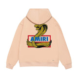 Amiri hoodie king cobra gold printing