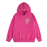 Amiri washed hoodie hollywood golden dragon printing distressed printing