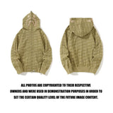 Bathing ape hoode bape desert color street loose