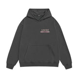 Amiri hoodie crayon horizontal stripes printing
